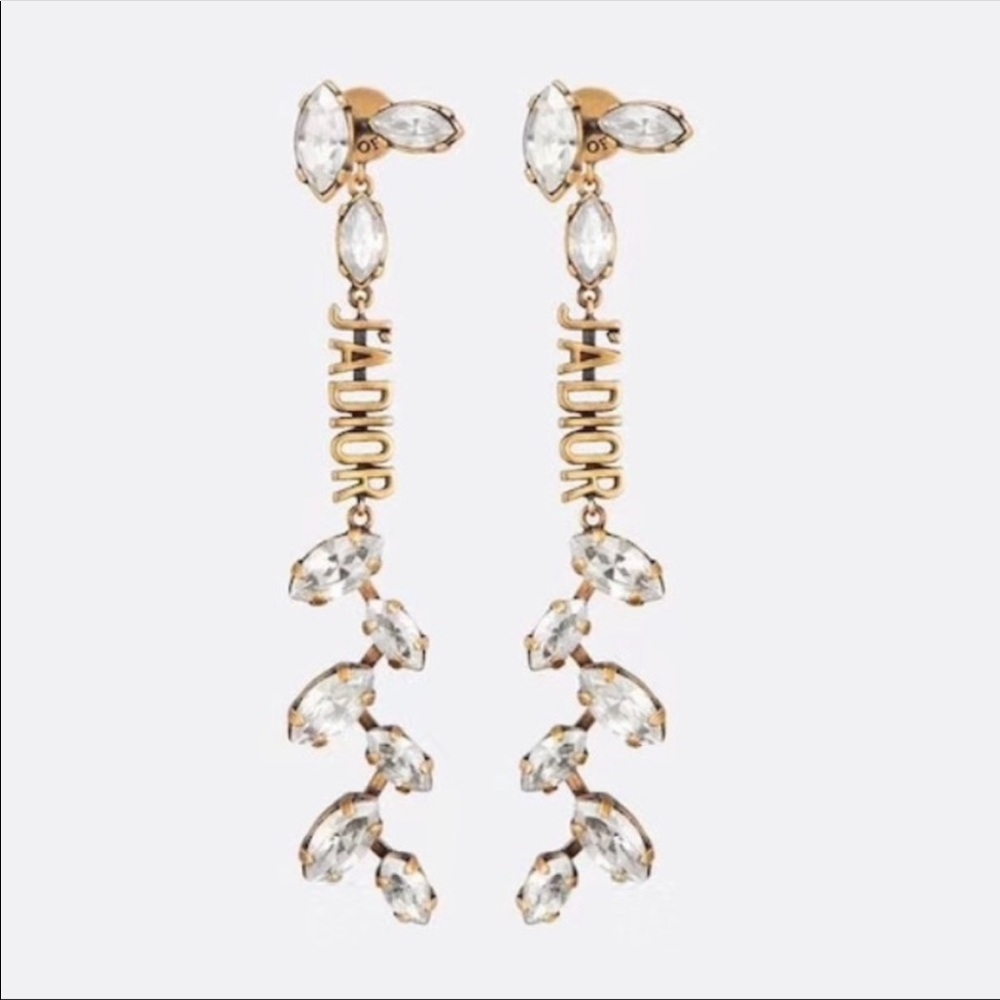 Dior Crystal Drop Earrings